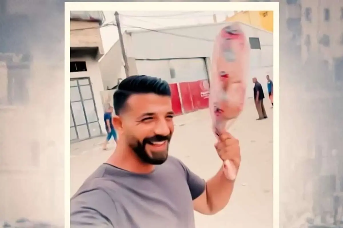 (ویدئو) شادمانی جوان اهل غزه پس از گرفتن گوشت