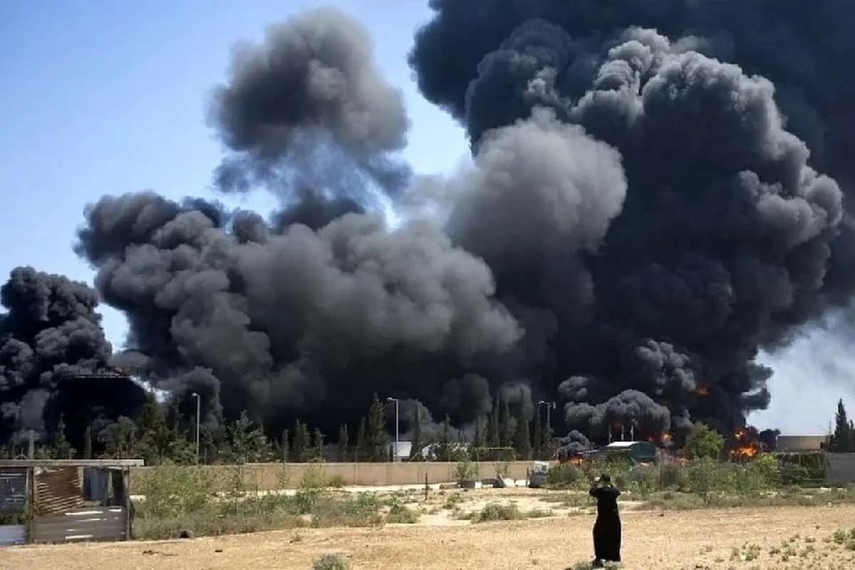 (ویدئو) جدیدترین تصاویر از اصابت موشک‌های حزب الله به شرق حیفا