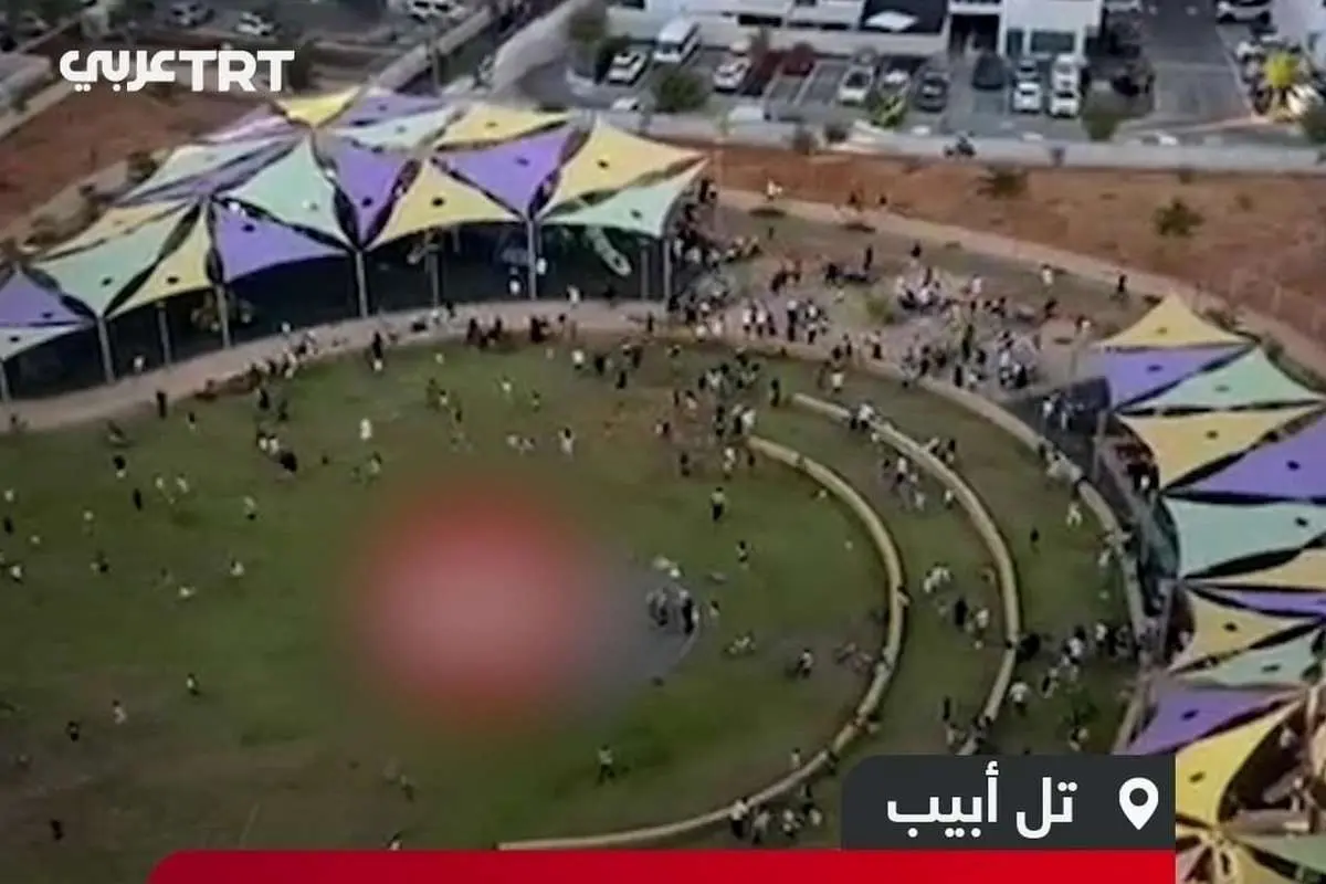 (ویدئو) حمله موشکی انصارالله اسرائیلیها را فراری داد
