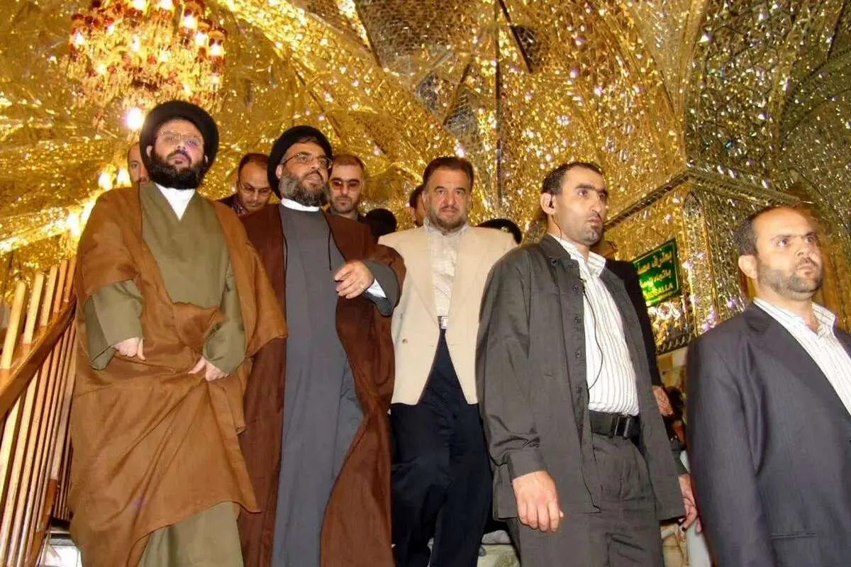 (تصاویر) سید حسن نصرالله در حرم عبدالعظیم حسنی
