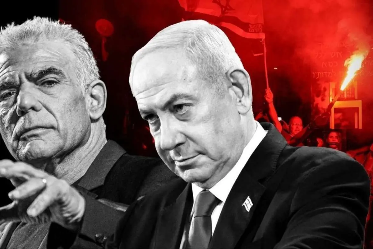 لاپید به نتانیاهو: بزرگ‌ترین فاجعه اسرائیل در دوره تو اتفاق افتاد