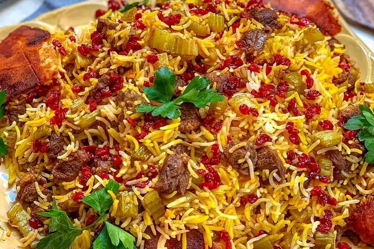 (ویدئو) طرز تهیه کرفس پلو