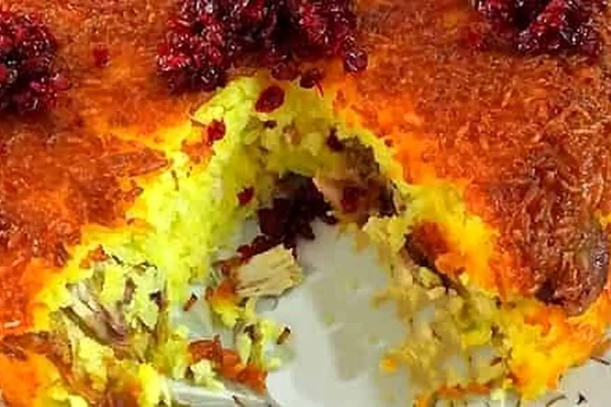 ته چین مرغ برای ۴ نفر به روش ساده