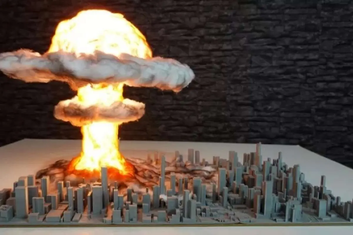 ویدئویی هولناک از شبیه‌سازی انفجار هسته‌ای در شهر