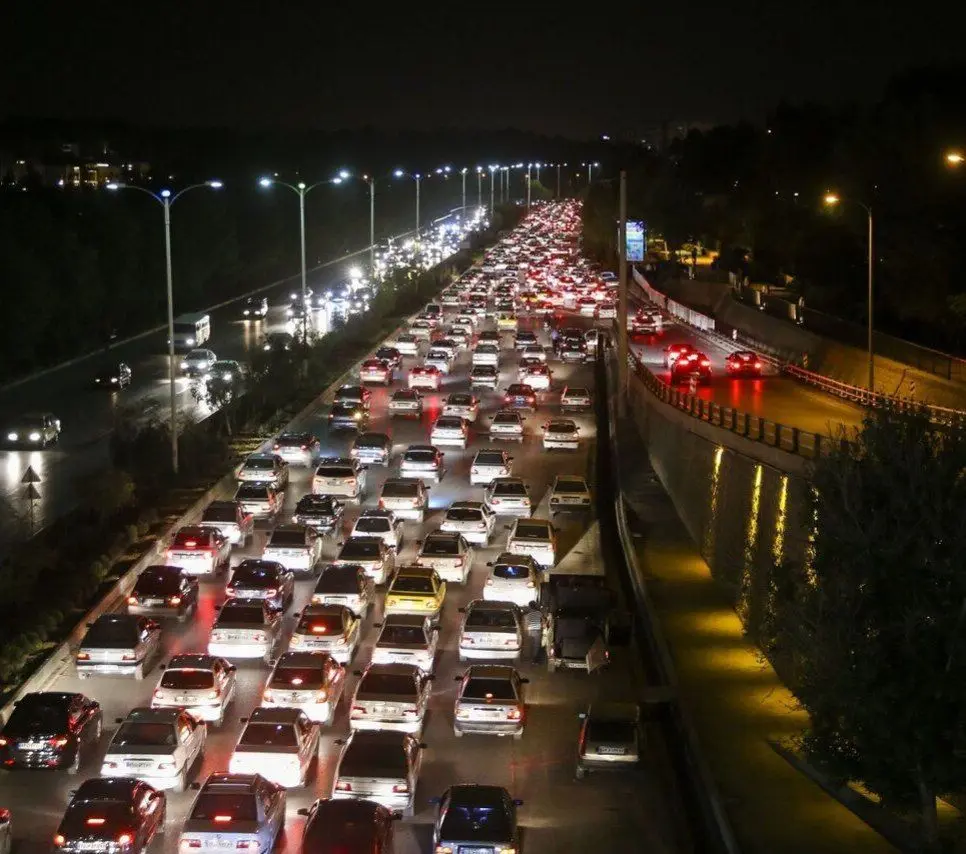 ترافیک پنج کیلومتری در کندوان و هراز

