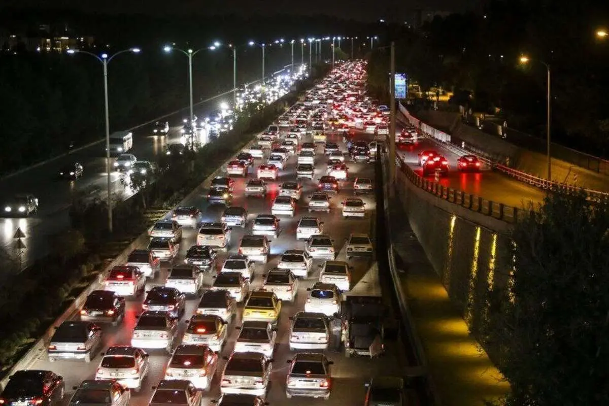 ترافیک پنج کیلومتری در کندوان و هراز