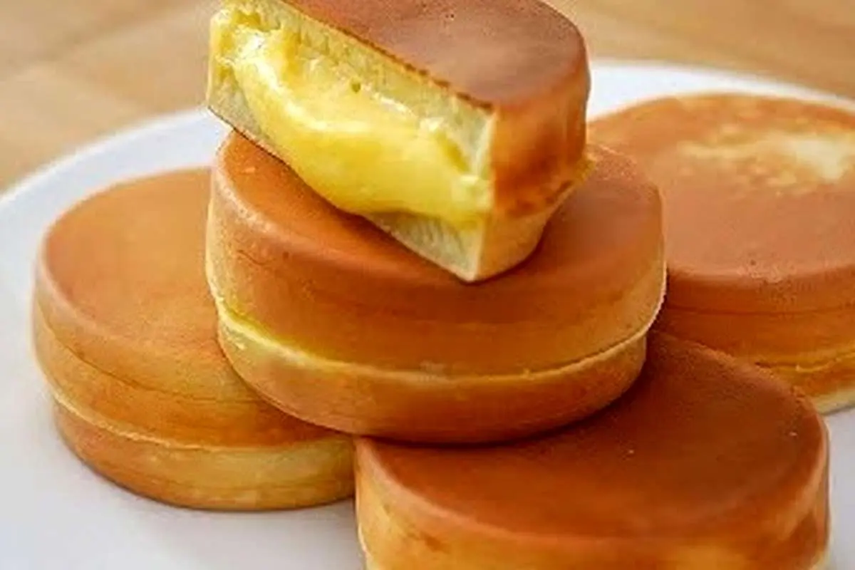 (ویدیو) طرز تهیه پنکیک کرم کاستارد بدون نیاز به فر