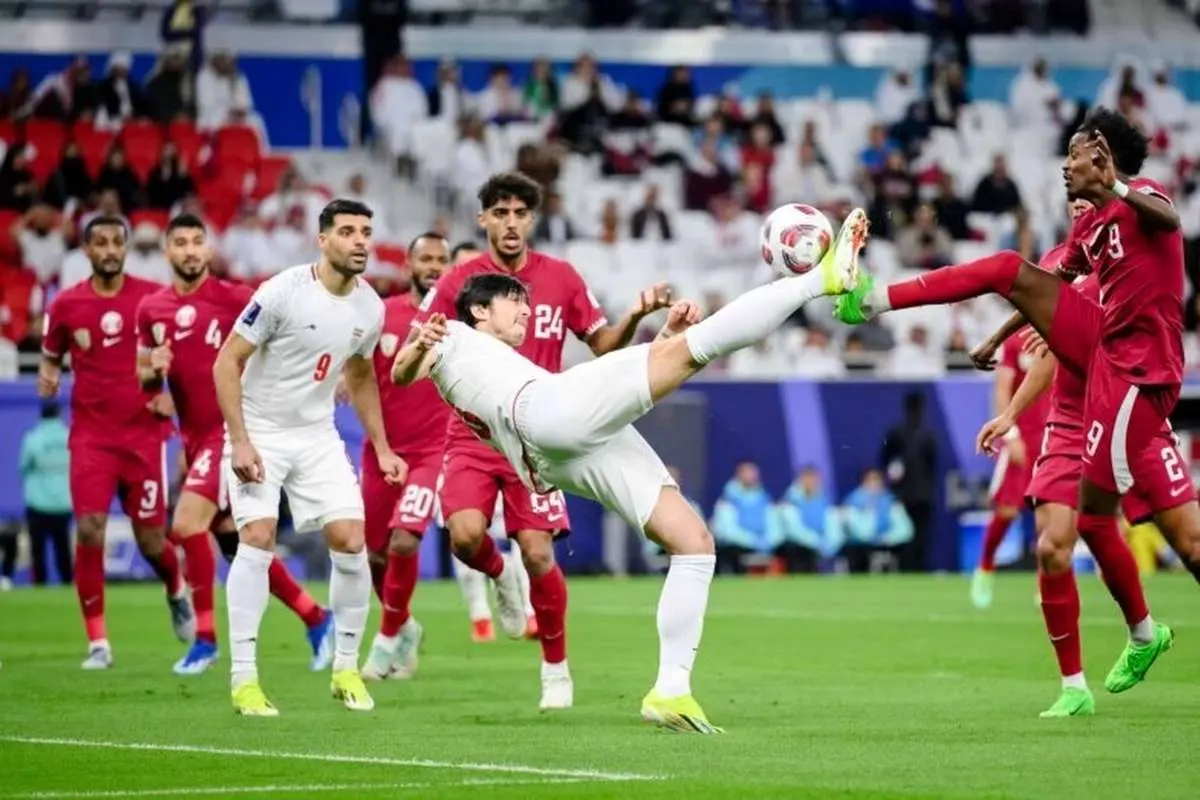 (ویدیو) گل اول ایران به قطر توسط سردار آزمون