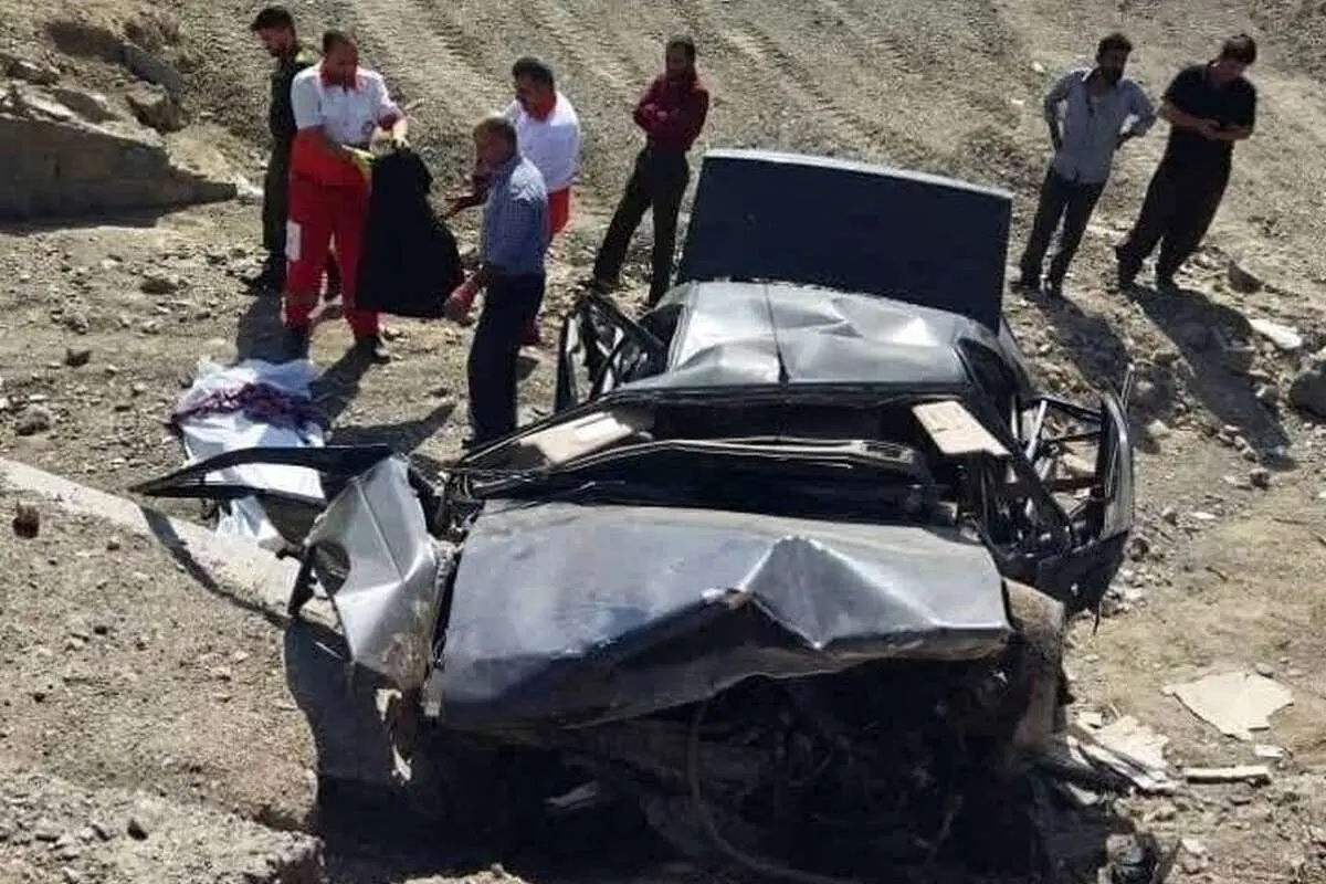 وانتی که مُچاله شد، اما راننده سالم ماند