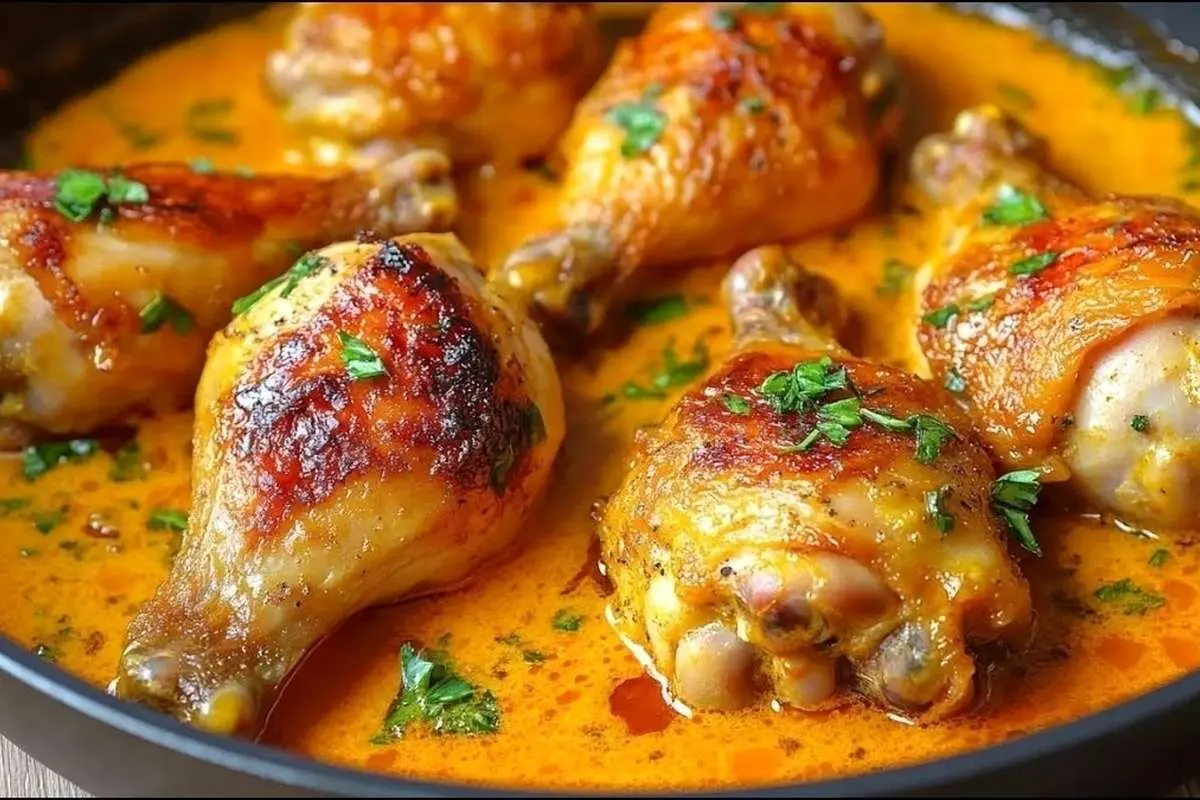 طرز پخت یک غذای آمریکایی خوشمزه با ران مرغ (ویدئو)