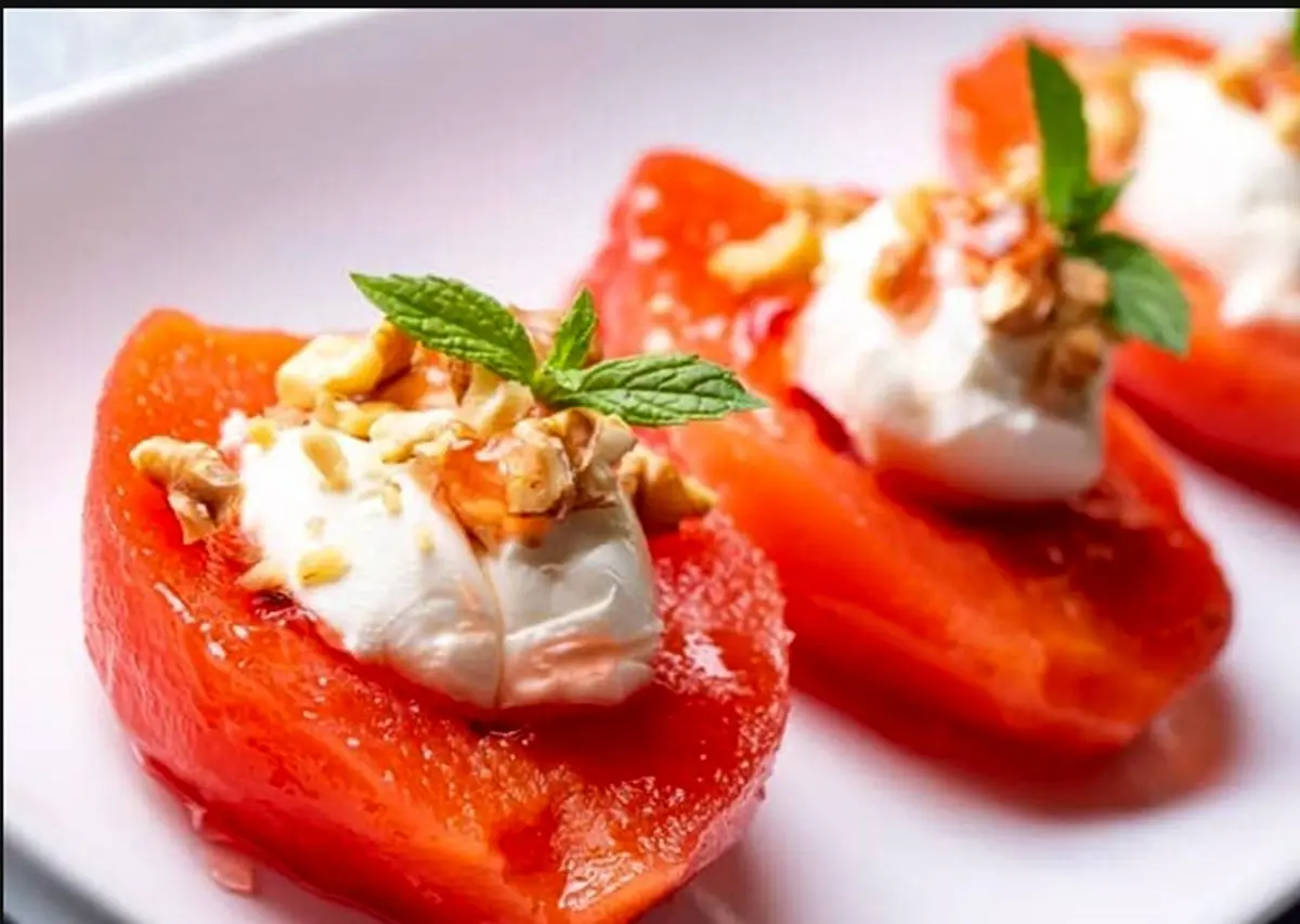 طرز تهیه دسر به، دسر خوشرنگ و خوشمزه فصل پاییز