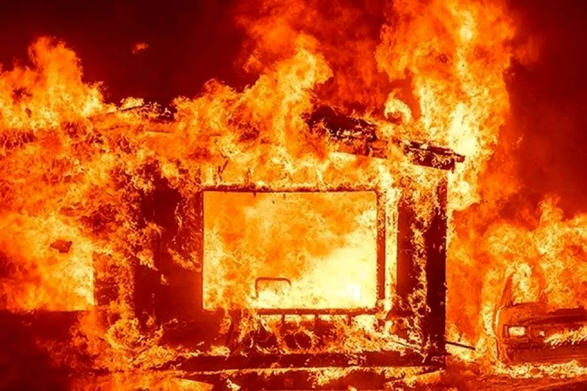 آتش‌سوزی مهیب در تل‌آویو (ویدئو)