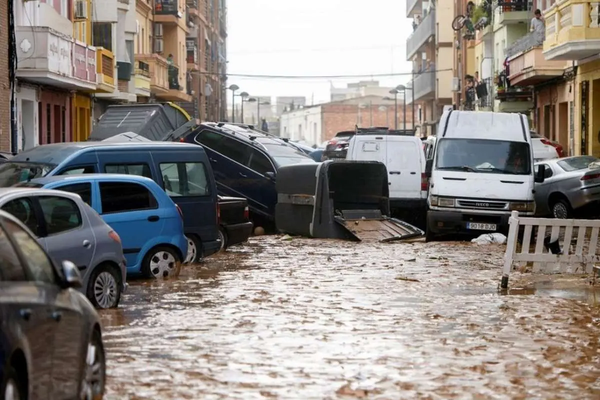 ویدئویی از شروع سیل هولناک در اسپانیا (ویدئو)