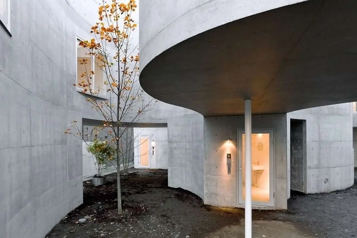 معماری منحصربه‌فرد یک آپارتمان «منحنی» در ژاپن (تصاویر)