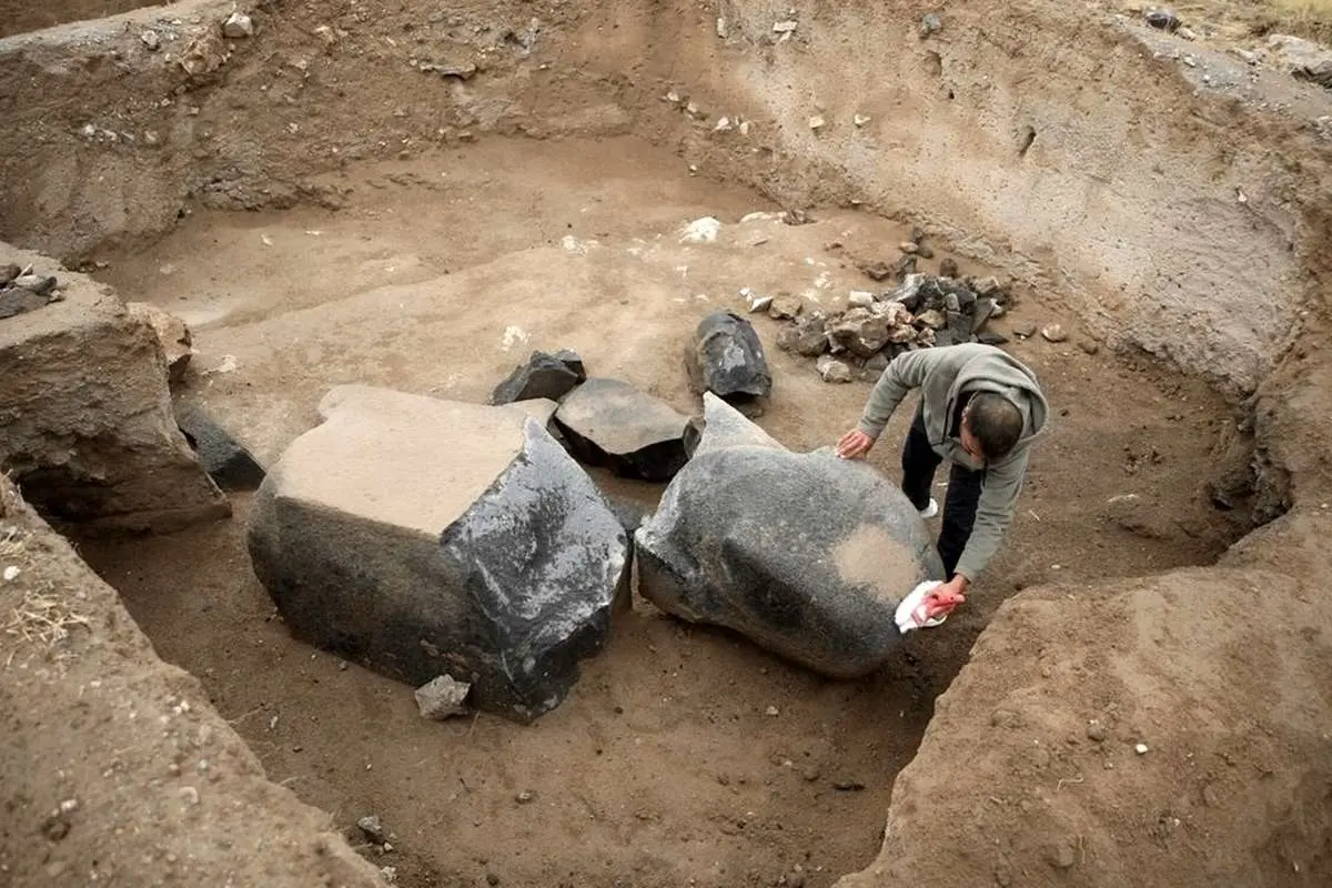 کشف مجسمه مرموز باستانی در ترکیه (تصاویر)