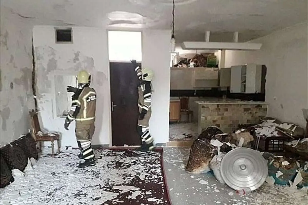 انفجار گاز در فیروزکوه؛ ۵ واحد آپارتمان تخریب شد