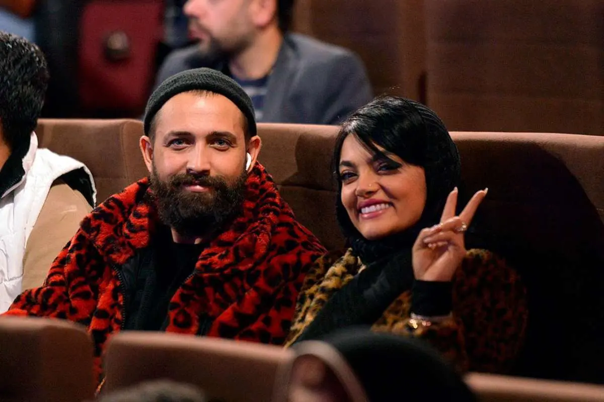 محسن افشانی و همسرش در اختتامیه تولید آثار هنری «وعده صادق» (عکس)