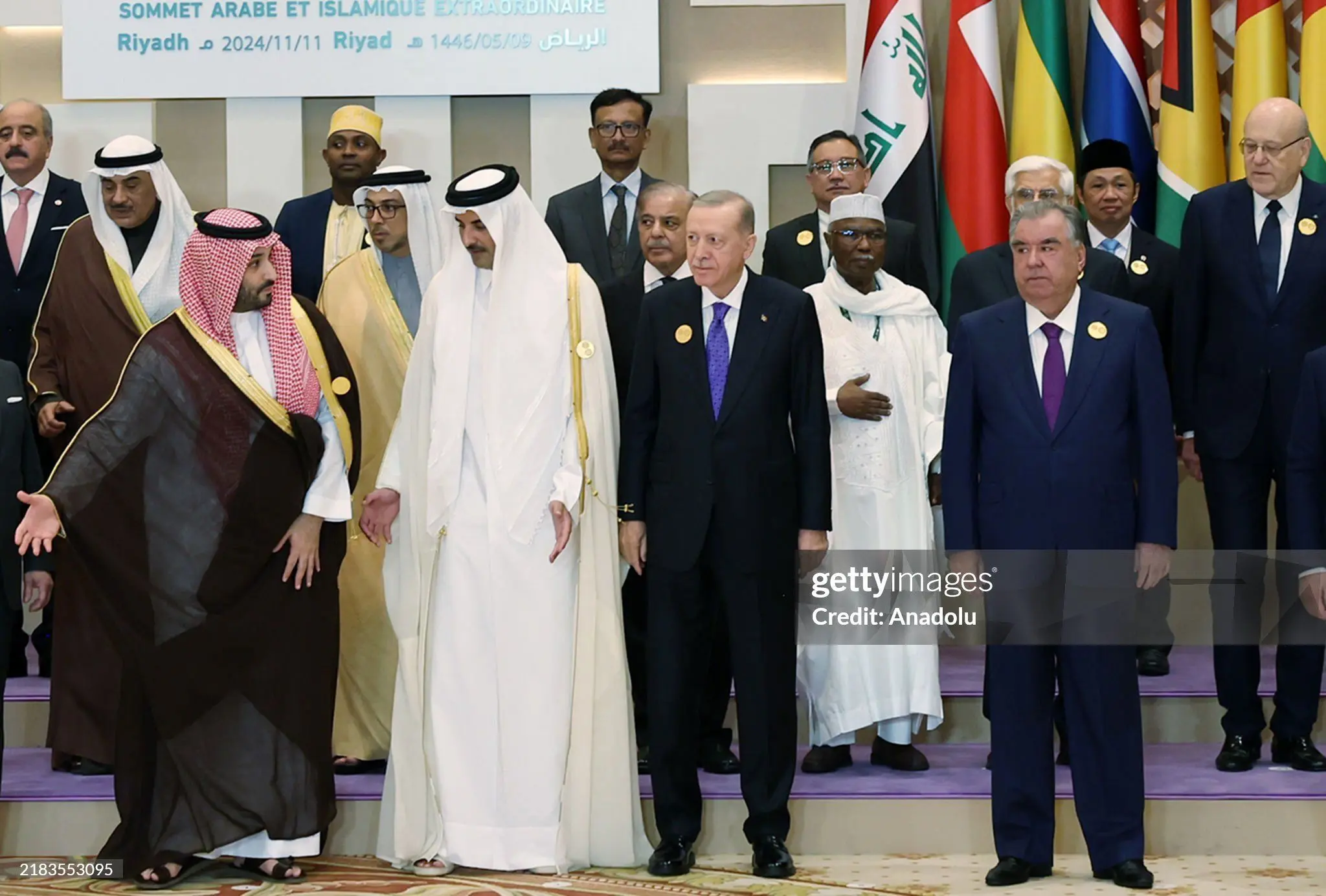 عکس یادگاری سران شرکت کننده در نشست ریاض