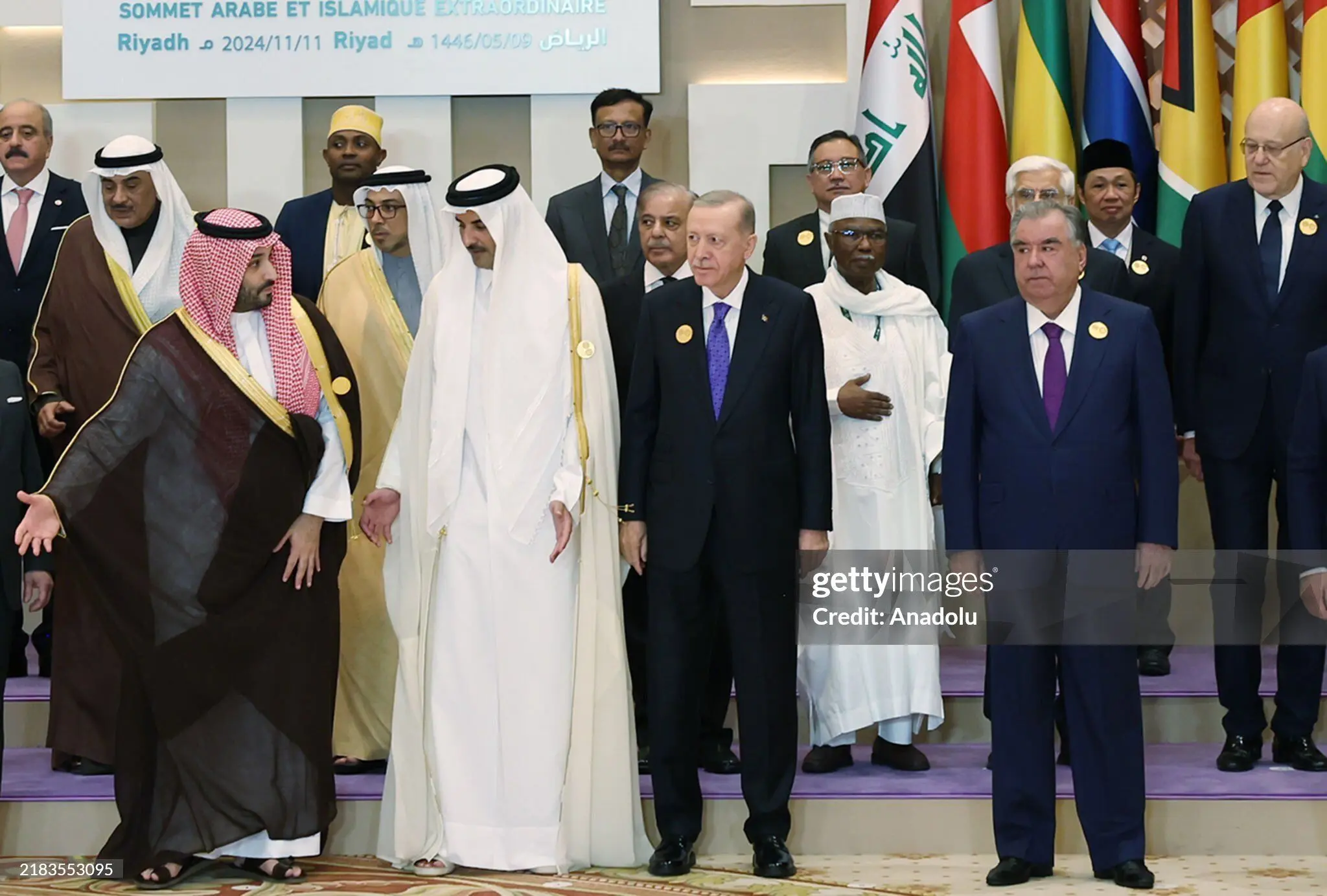 عکس یادگاری سران شرکت کننده در نشست ریاض