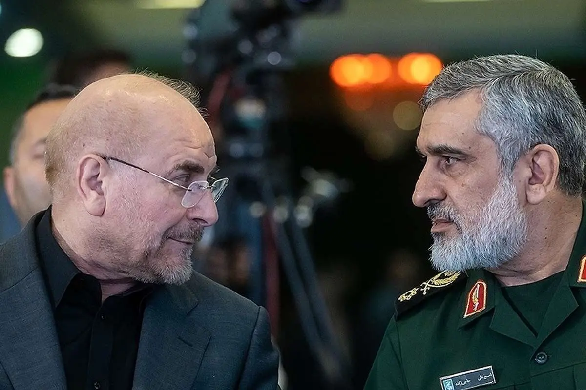 (تصاویر) قالیباف و سردار حاجی‌زاده در رونمایی از «رخداد‌های موشکی»