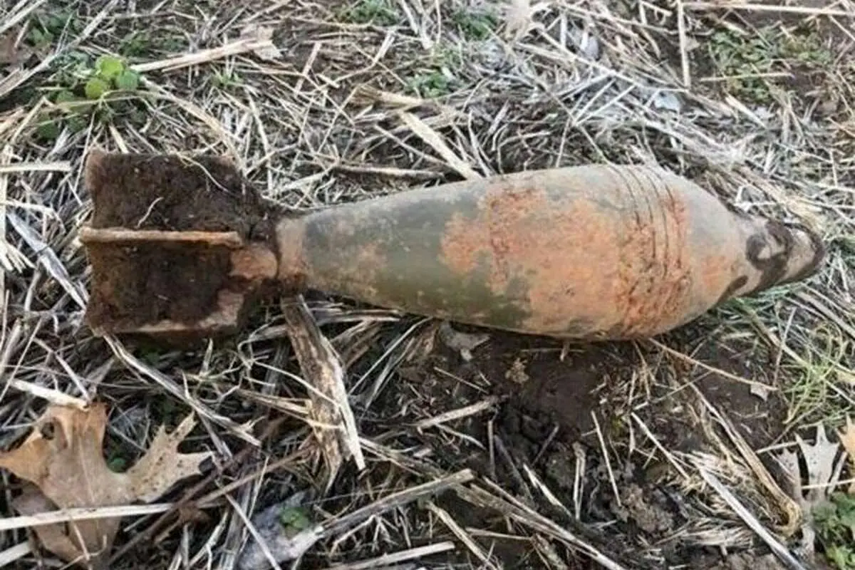 کشف ۳ قبضه خمپاره جنگی عمل نکرده