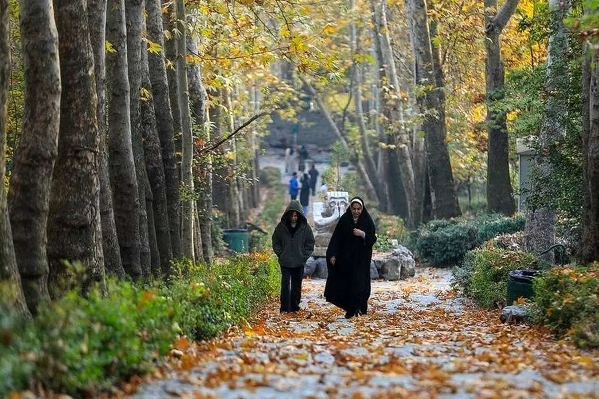 (تصاویر) طبیعت پاییزی پارک جمشیدیه تهران