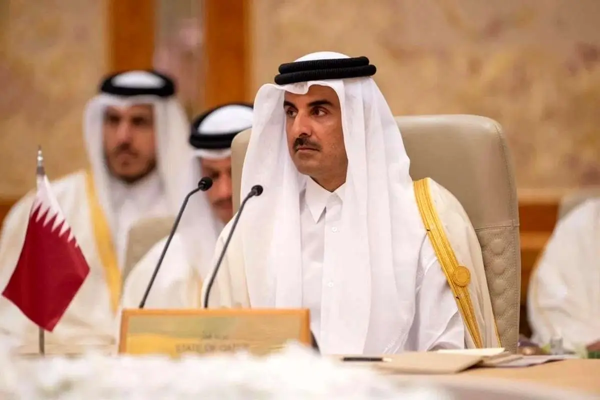 امیر قطر: نوار غزه تقریباً کامل ویران شده است