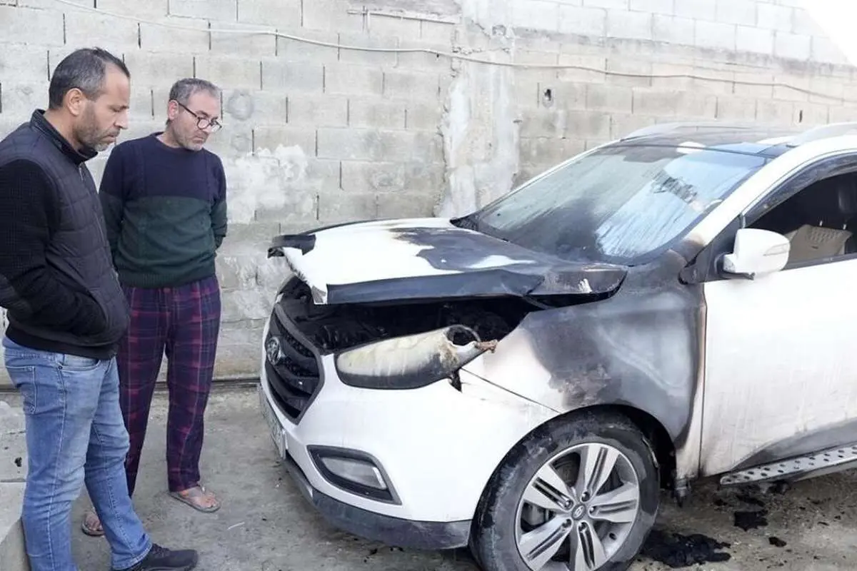 (تصاویر) آتش زدن خانهها و خودروهای فلسطینیها در کرانه باختری