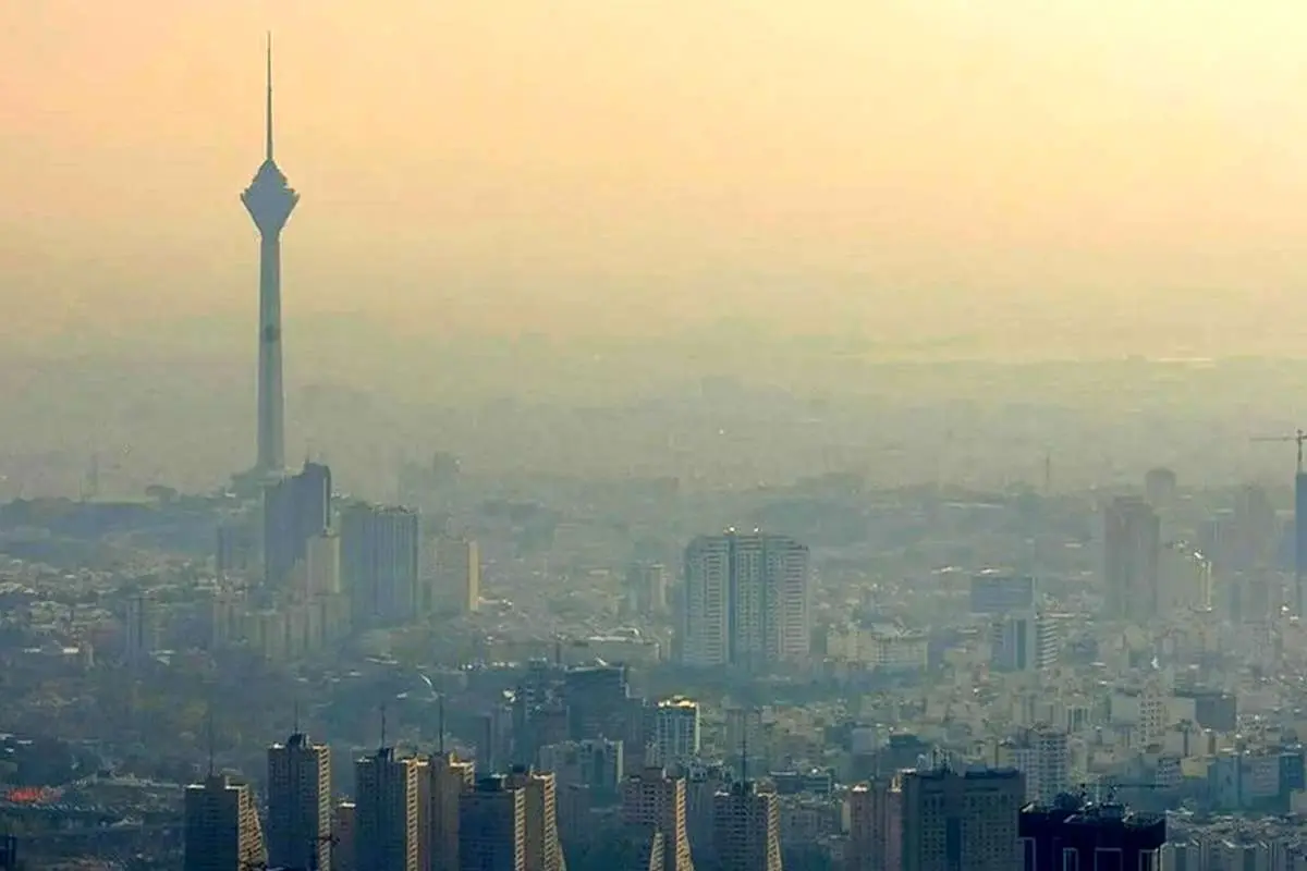 (ویدئو) آلودگی هوای تهران امروز ۱۷ آذر؛ ساعت ۷ صبح از داخل هواپیما