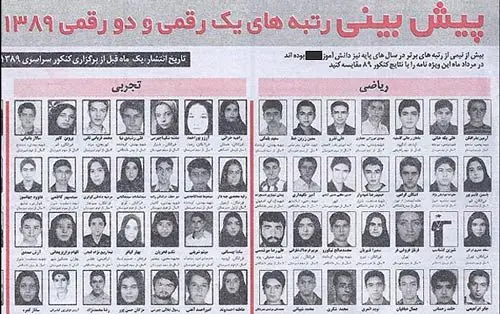 10روز قبل از کنکور 140نفر برتر معرفی شدند!+ عکس
