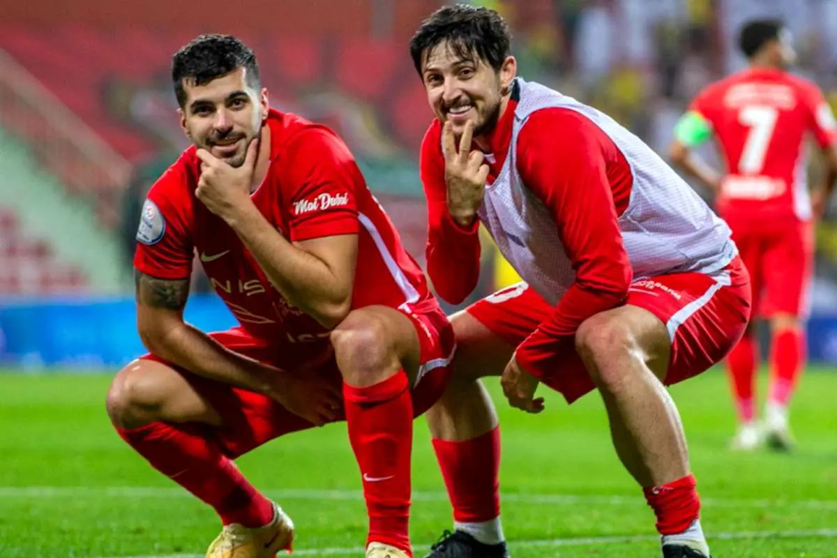 گزارش هیجانی عربی و جشن سعید عزتاللهی و سردار آزمون
