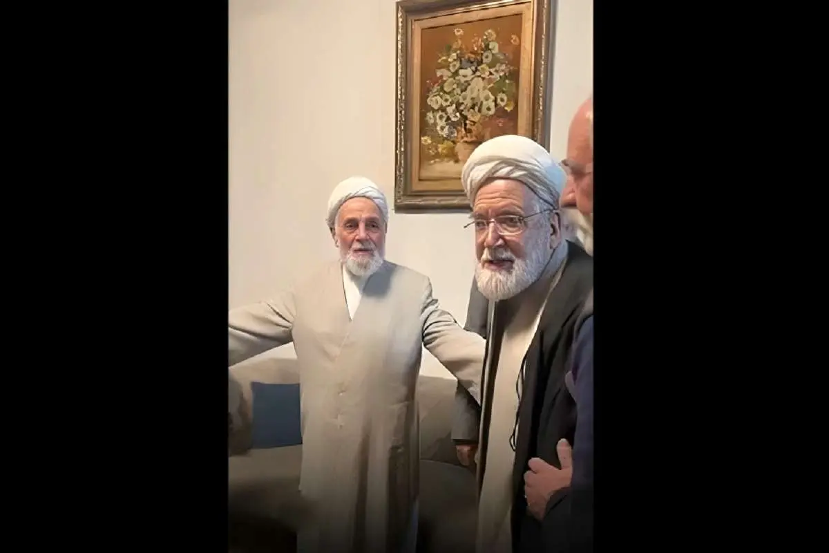 (ویدیو) دیدار مهدی کروبی و علی اکبر ناطقنوری بعد ۱۵ سال