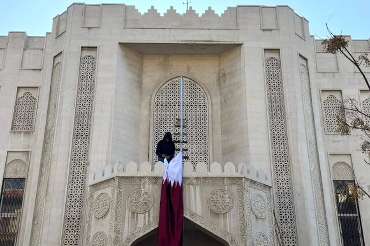 (ویدئو) بازگشایی سفارت قطر در دمشق پس از ۱۳ سال