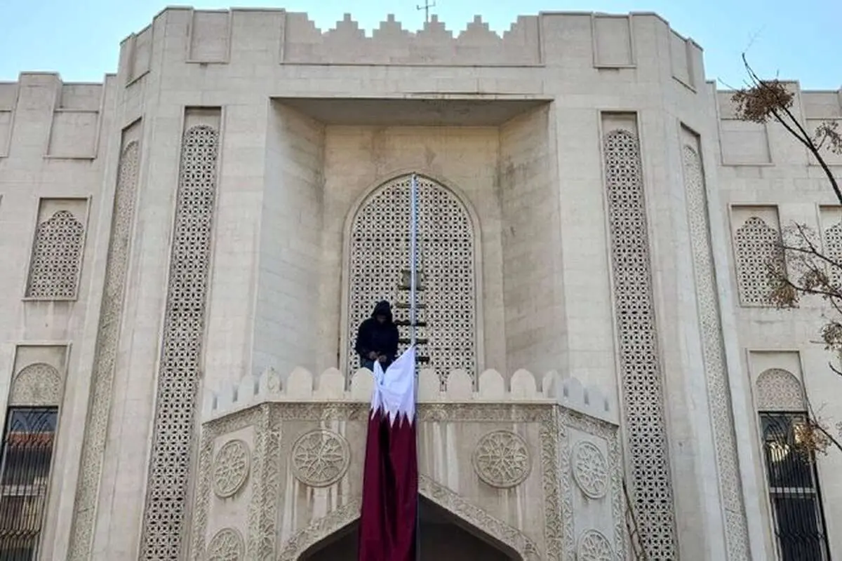 (ویدئو) بازگشایی سفارت قطر در دمشق پس از ۱۳ سال