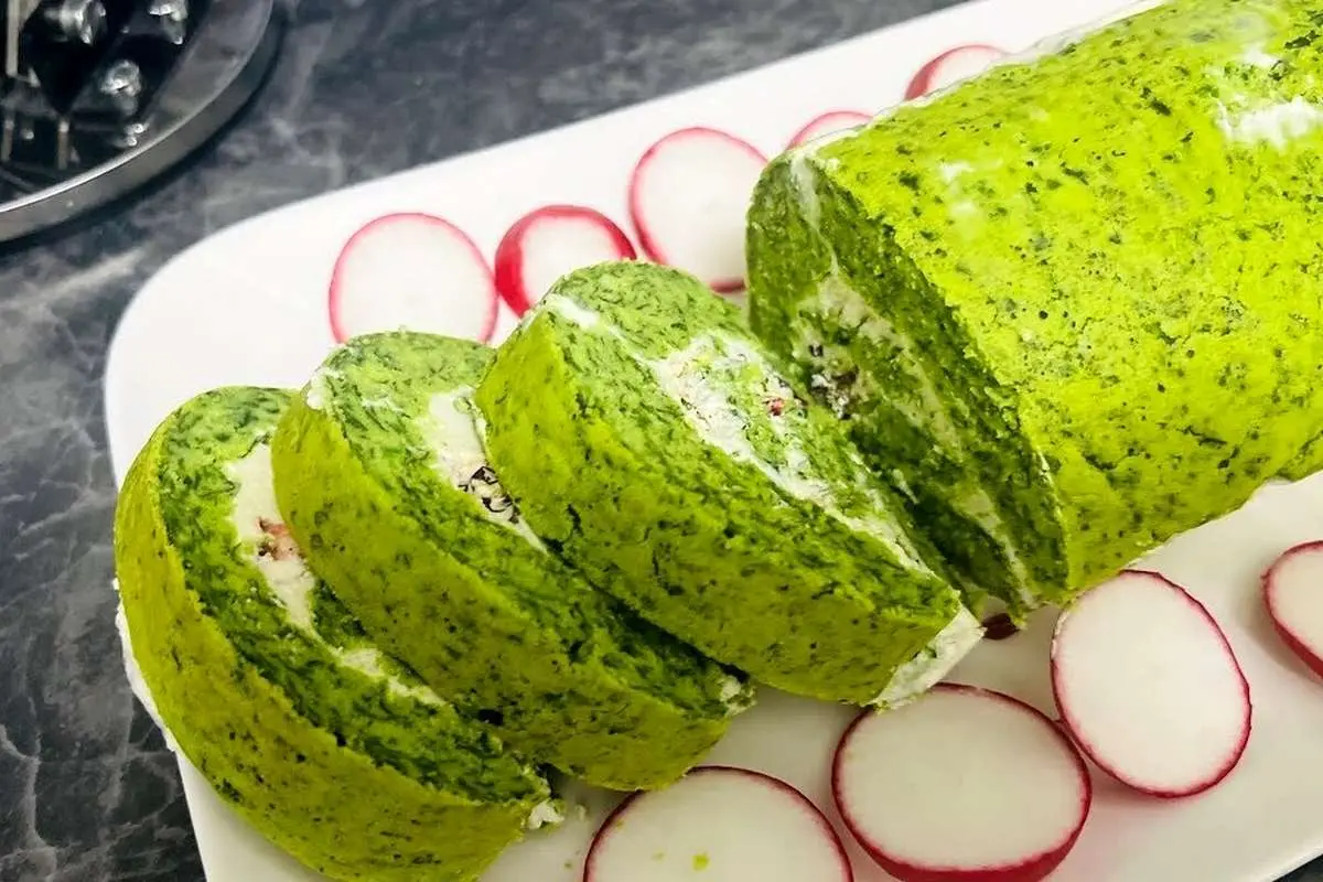 (ویدئو) طرز تهیه رولت اسفناج؛ یک غذای جدید و سریع