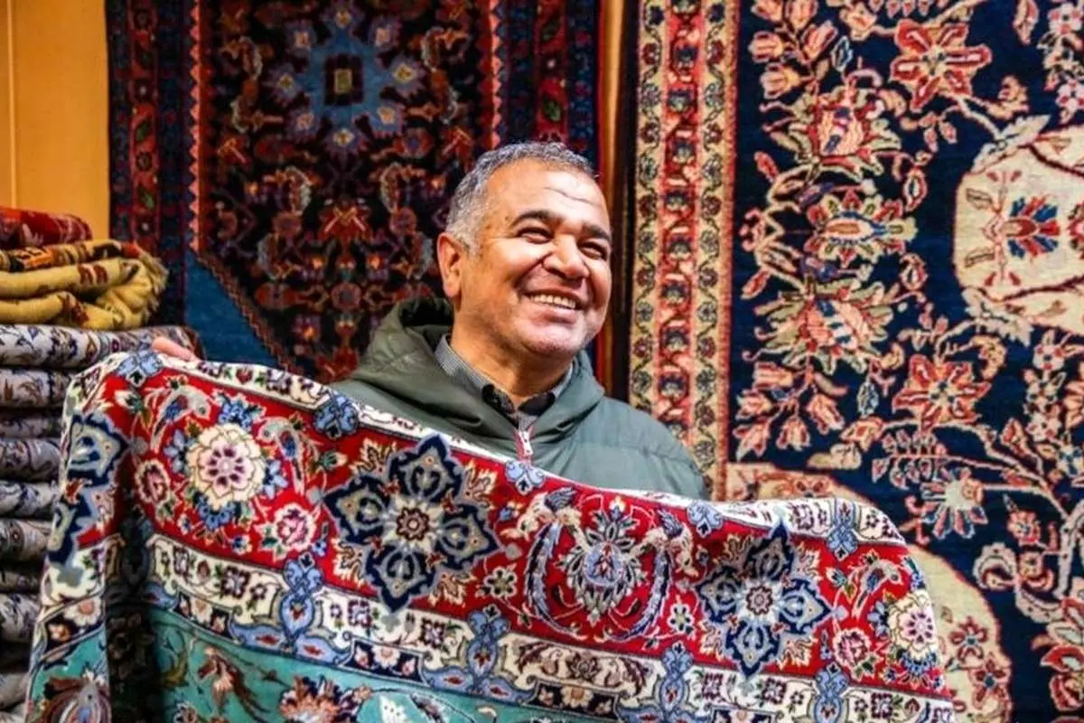 (تصاویر) بازار فرش تهران