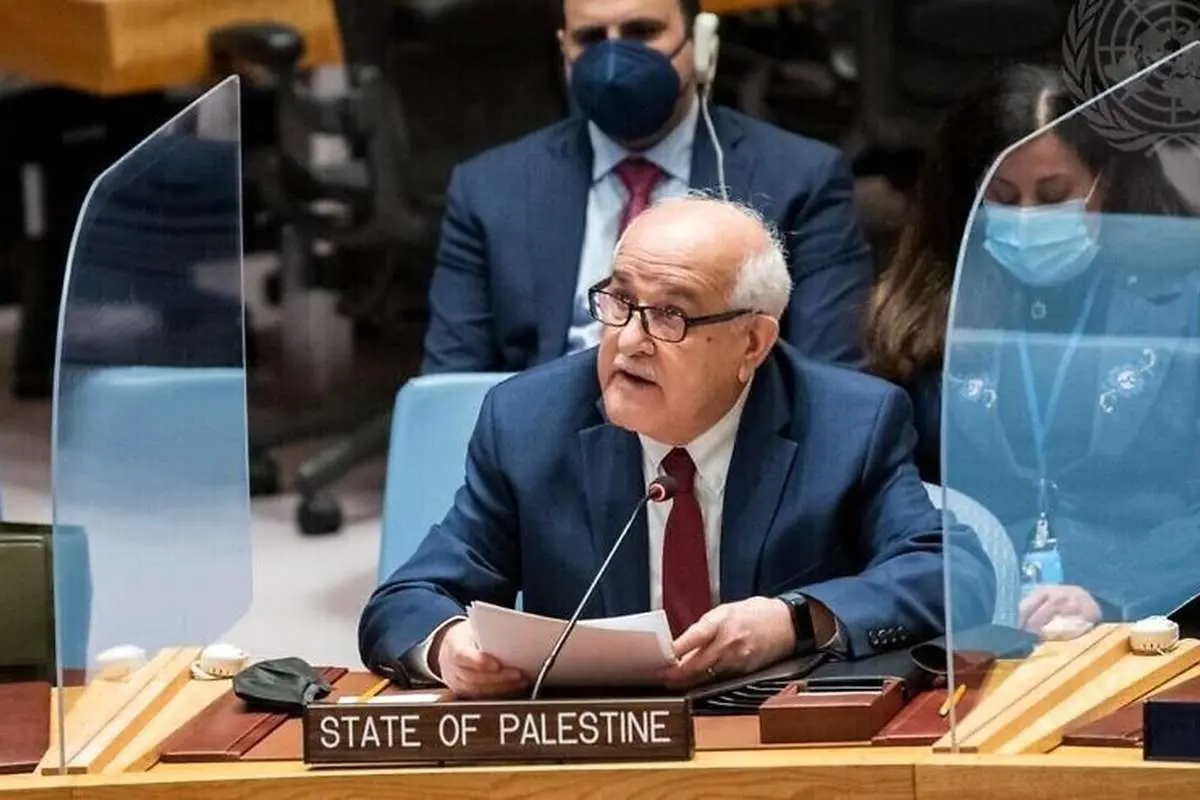 (ویدئو) نماینده فلسطین در سازمان ملل به گریه افتاد