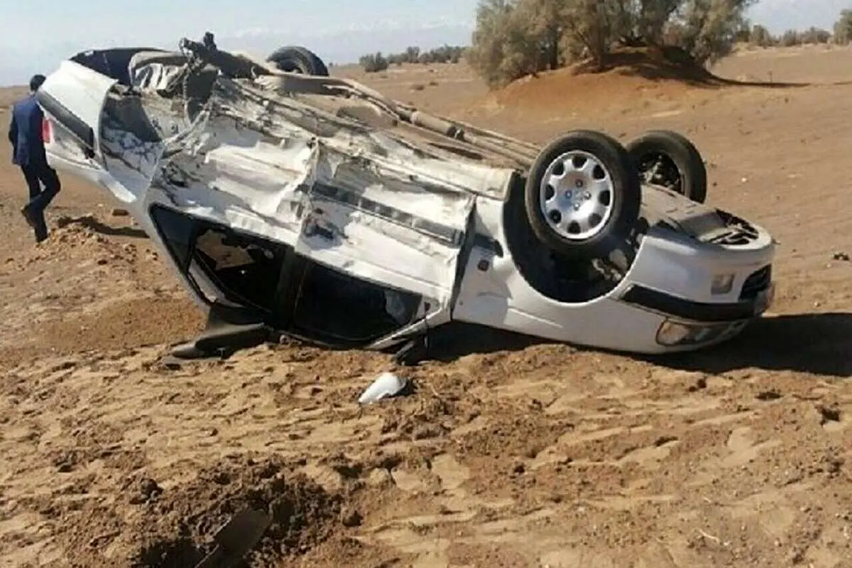 واژگونی خونین خودرو در جاده مشهد- نیشابور