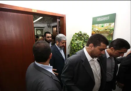 عکس> دیدار خالد مشعل با لاریجانی