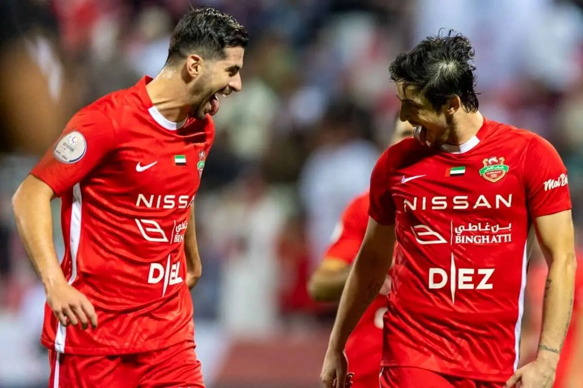 (ویدیو) گل اول شباب الاهلی به النصر دبی با پنالتی سردار آزمون