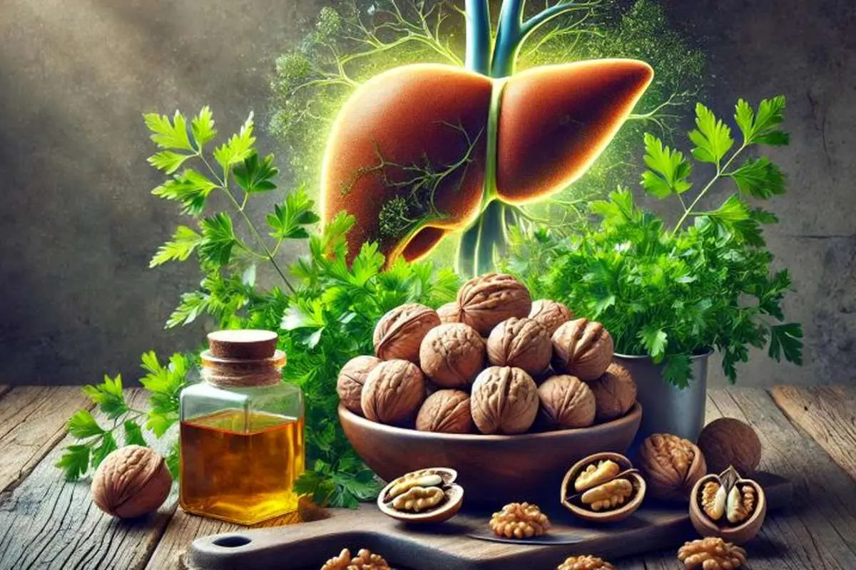 مزایا و معایب گردو برای سلامت کبد چرب