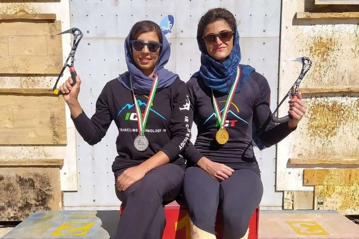 سقوط دختر یخنورد ایران