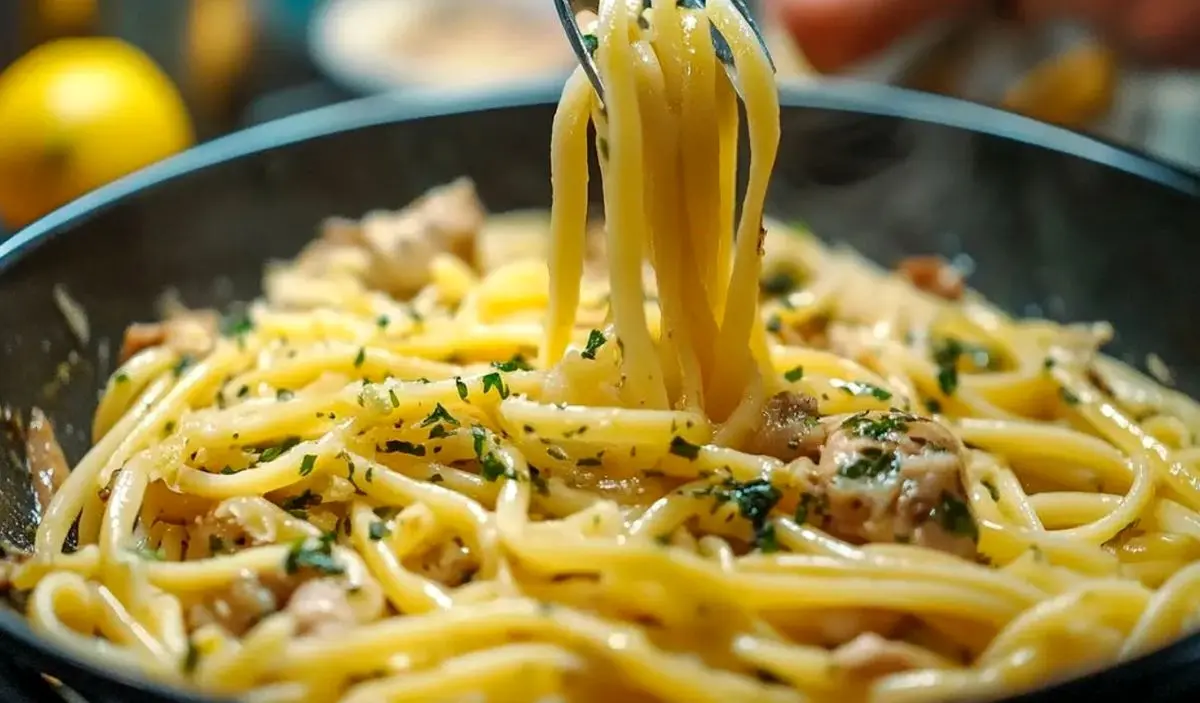(ویدئو) طرز تهیه پاستا با تن ماهی به روش آشپز ایتالیایی در ۵ دقیقه!