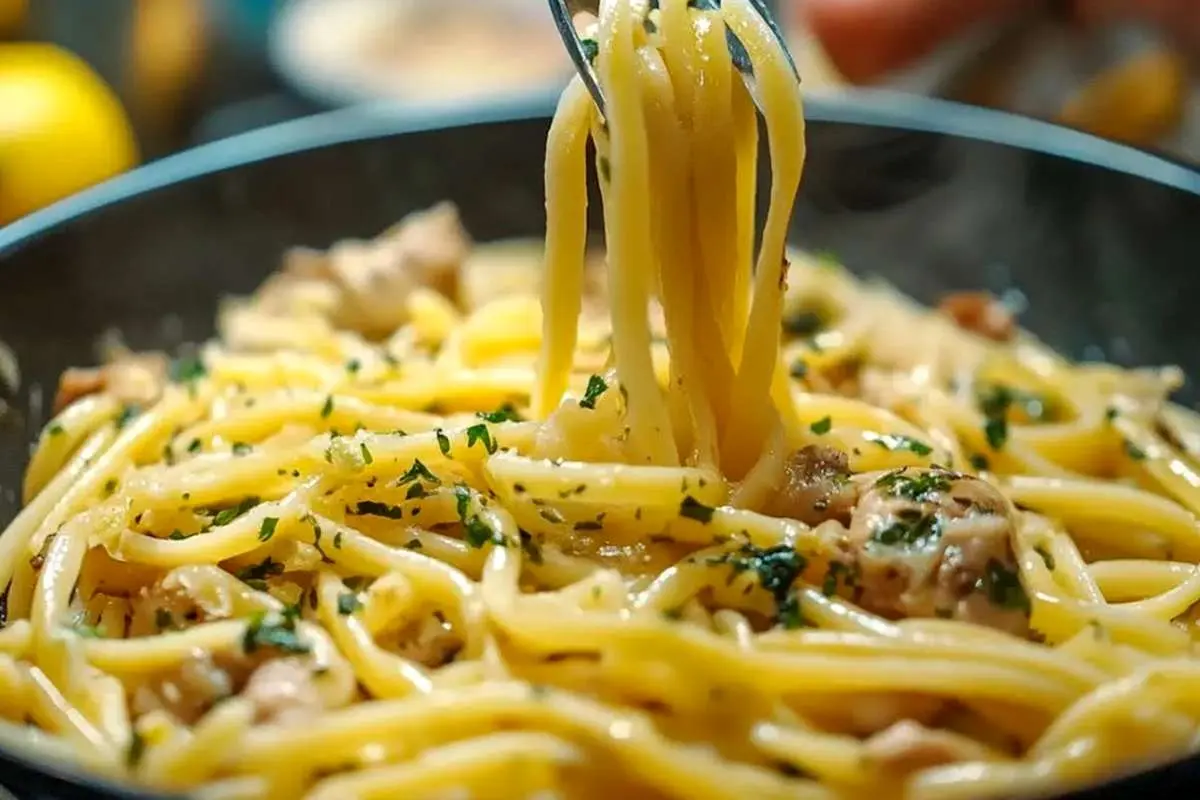 (ویدئو) طرز تهیه پاستا با تن ماهی به روش آشپز ایتالیایی در ۵ دقیقه!