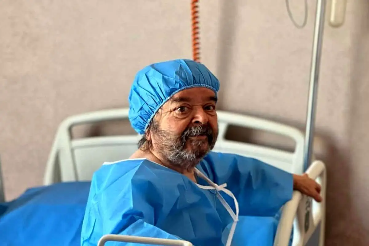 (ویدئو) لحظات عاشقانه اسدالله یکتا و همسرش در بیمارستان