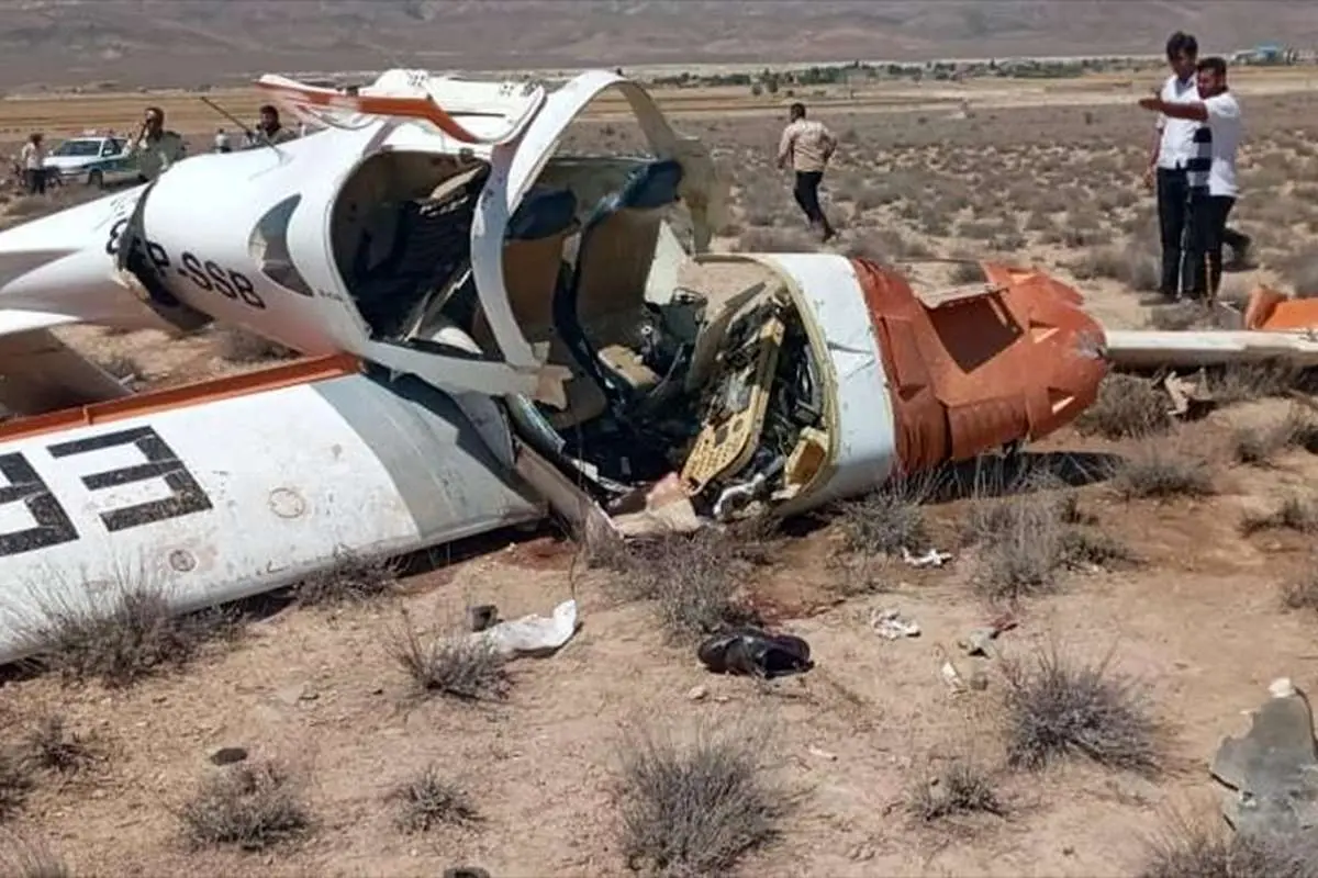 سقوط مرگبار هواپیما در رشت