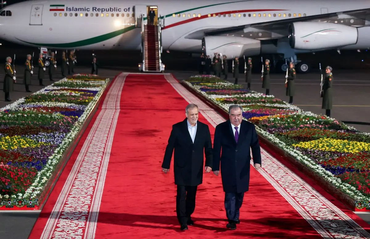 پزشکیان وارد تاجیکستان شد