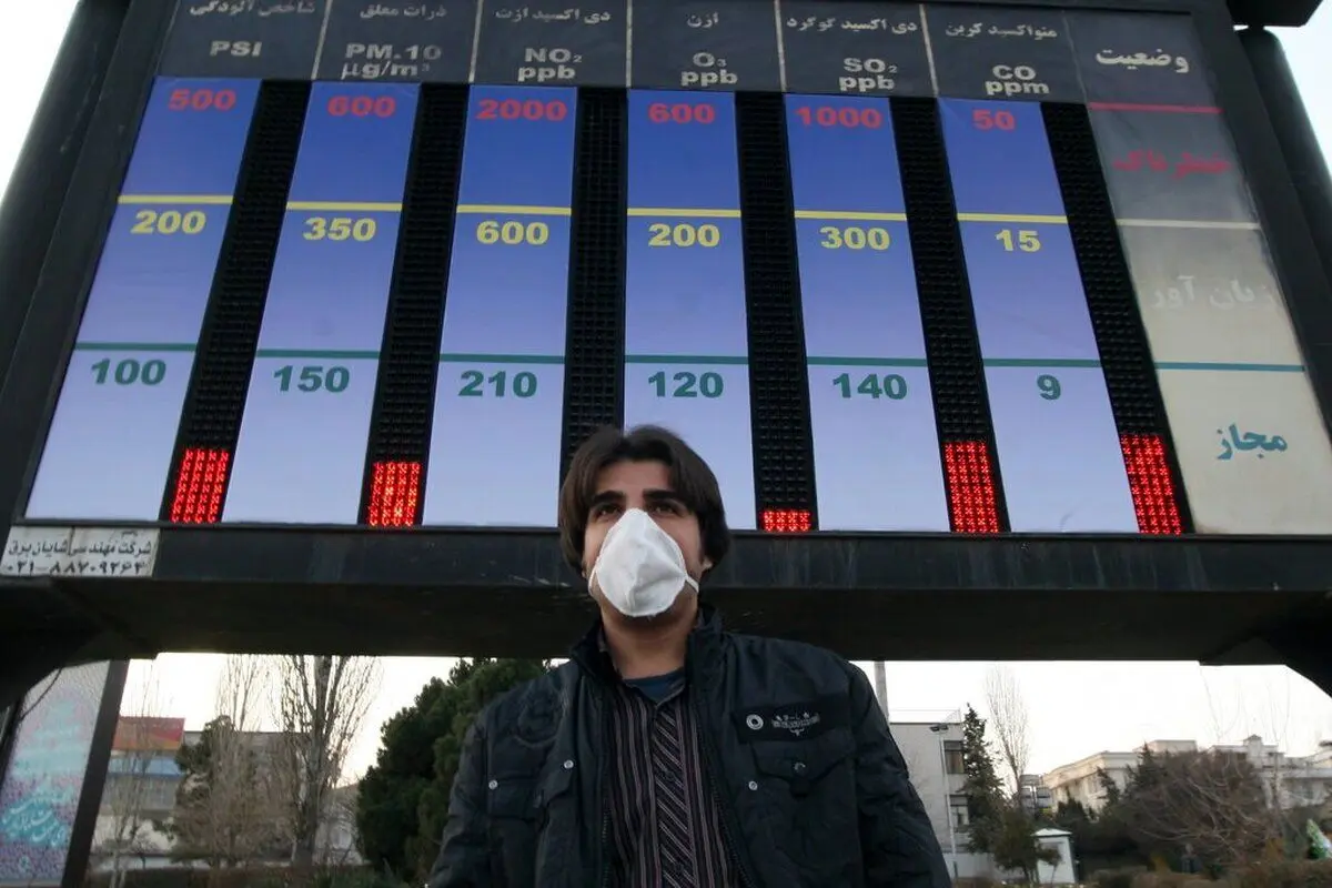 شاخص کیفیت هوای تهران امروز ۲۷ دی‌ماه