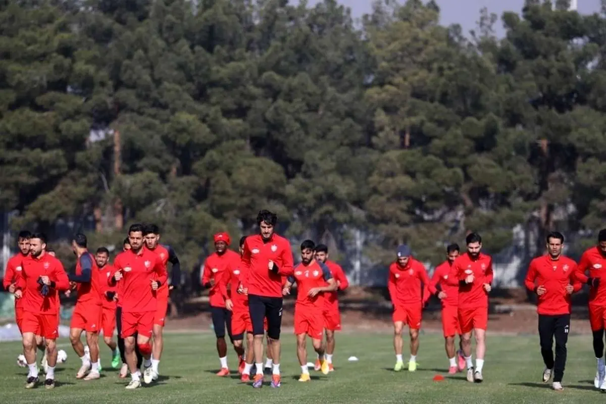 تمرین پرسپولیسیها قبل از بازی با چادرملو