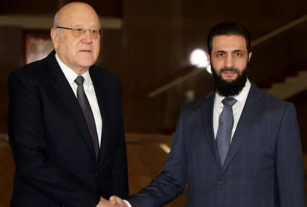 دیدار نخست‌وزیر لبنان با الجولانی در دمشق